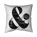 Fondo 26 x 26 in. Ampersand-Double Sided Print Indoor Pillow FO3327728